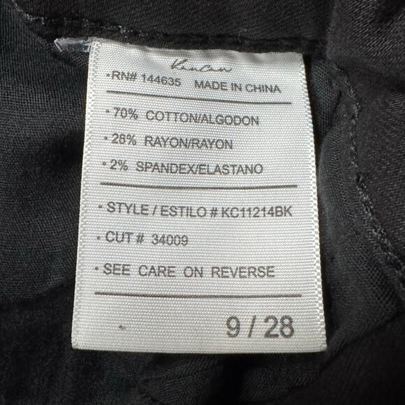 NWT Kancan Straight Leg High Waisted Black Jeans Size 28 - Picture 9 of 9